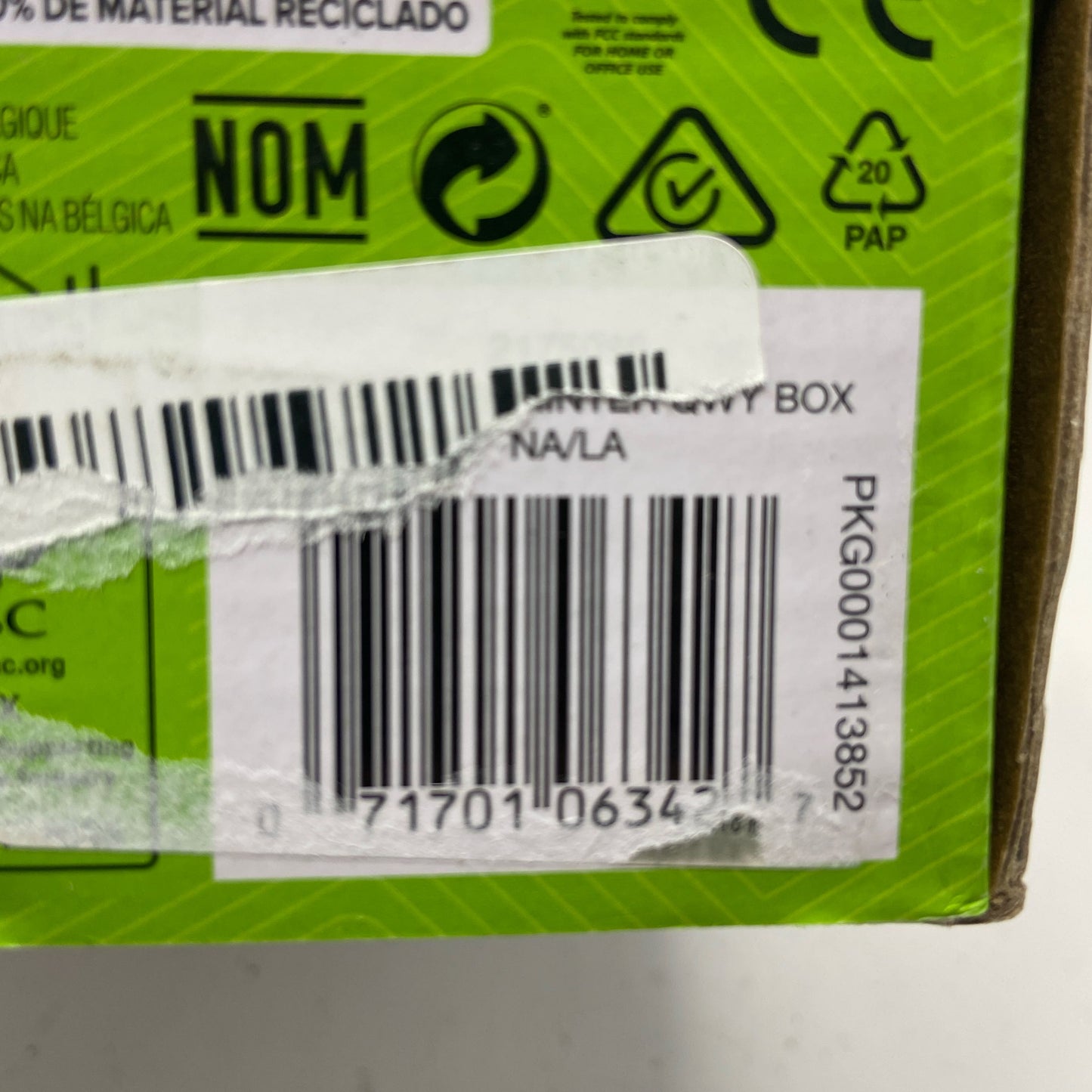 Serial #/Tag-LPNRRHC6050093