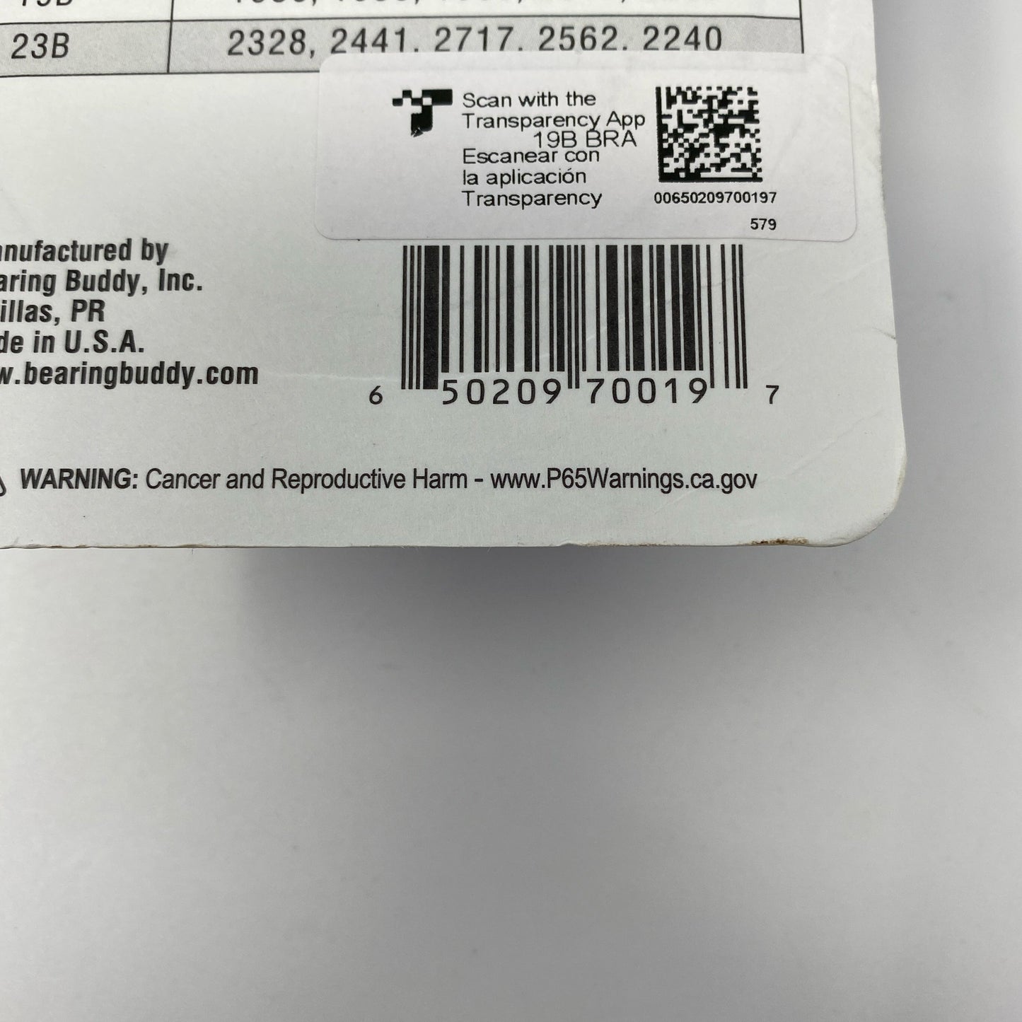 Serial #/Tag-LPNO590422355