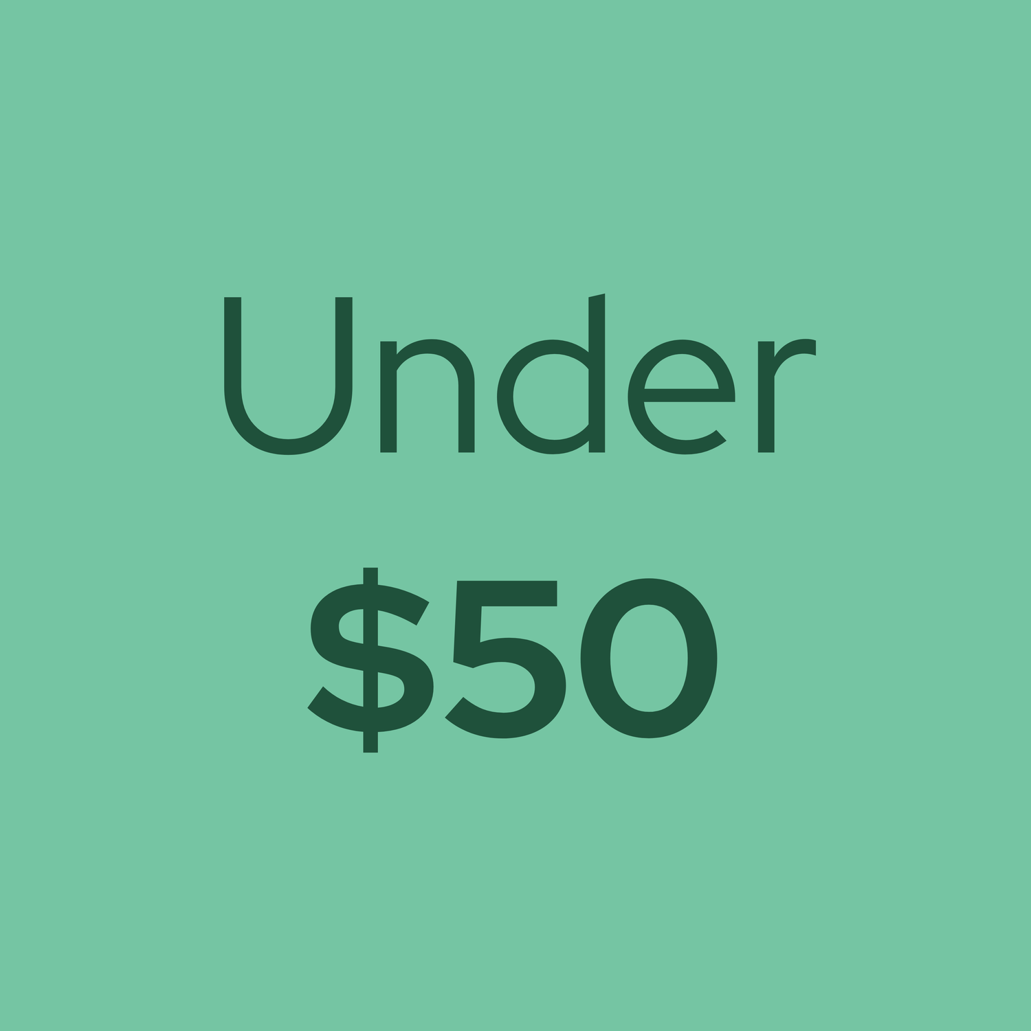 Under $50