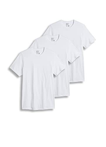 Jockey Men's Undershirt Cotton Crew Neck T-Shirt - 3 Pack, White - Medium