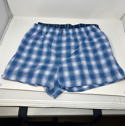 Jockey Boxer Brief Classic Cotton Blend Full Cut Woven Plaids Men's 3pk - Large