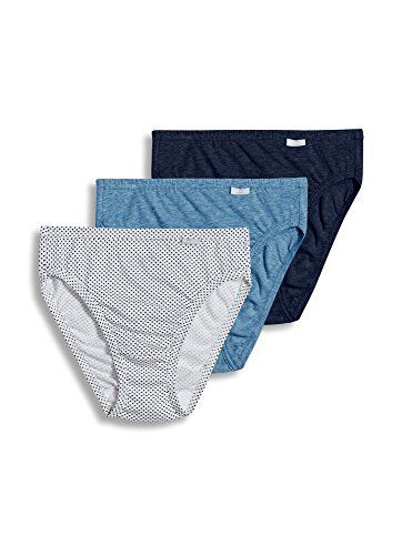 Jockey Women's Underwear Plus Size Elance French Cut - 3 Pack, Size 8/XL