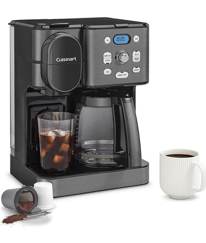 Cuisinart 12-Cup Glass Carafe Automatic Hot & Iced Coffee Maker Stainless Steel