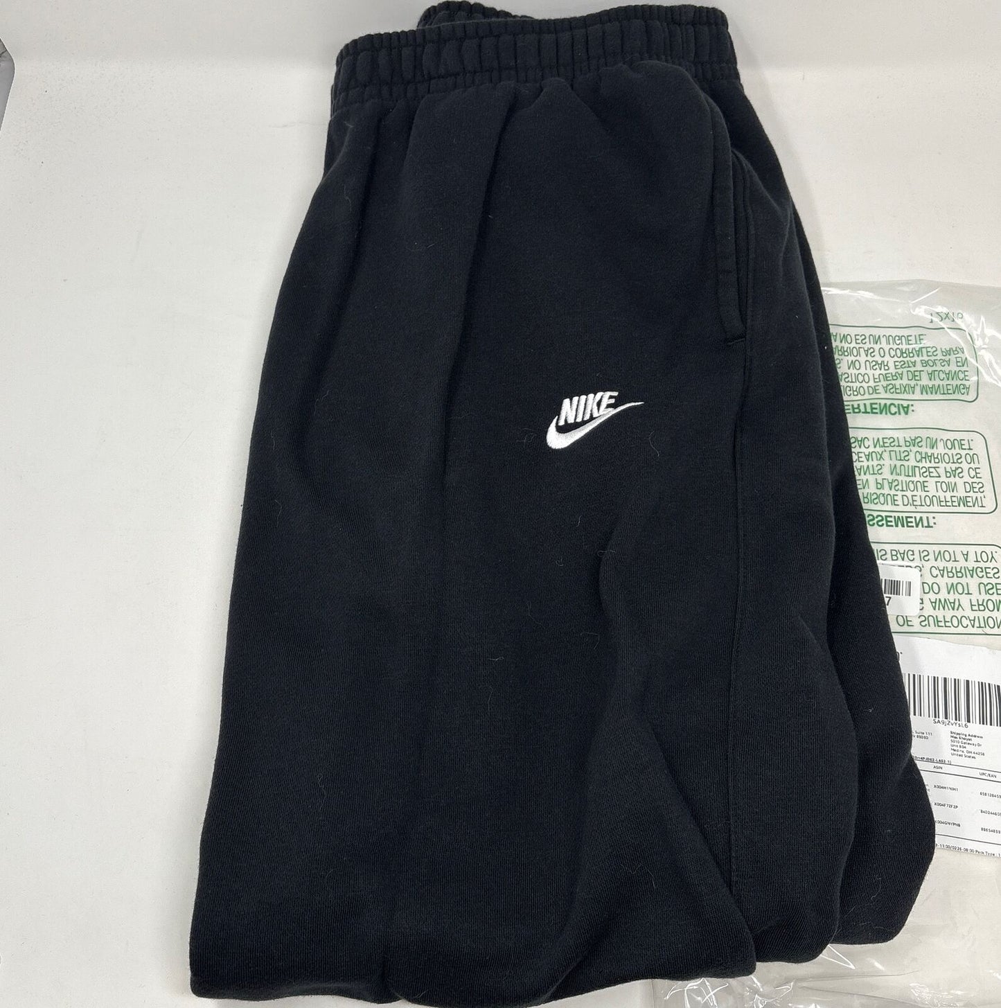 Nike Men's Sportswear Open Hem Club Pants, Black - XL