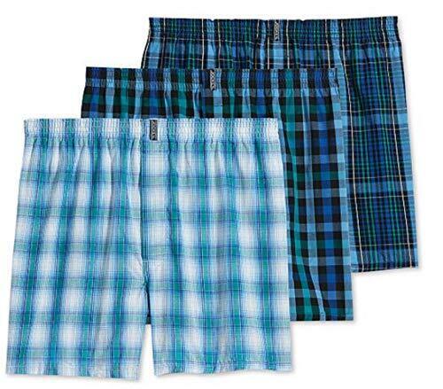 Men's 3-Pack Jockey Classic Cotton Blend Full Cut Boxers Plaids - 3 pack Large