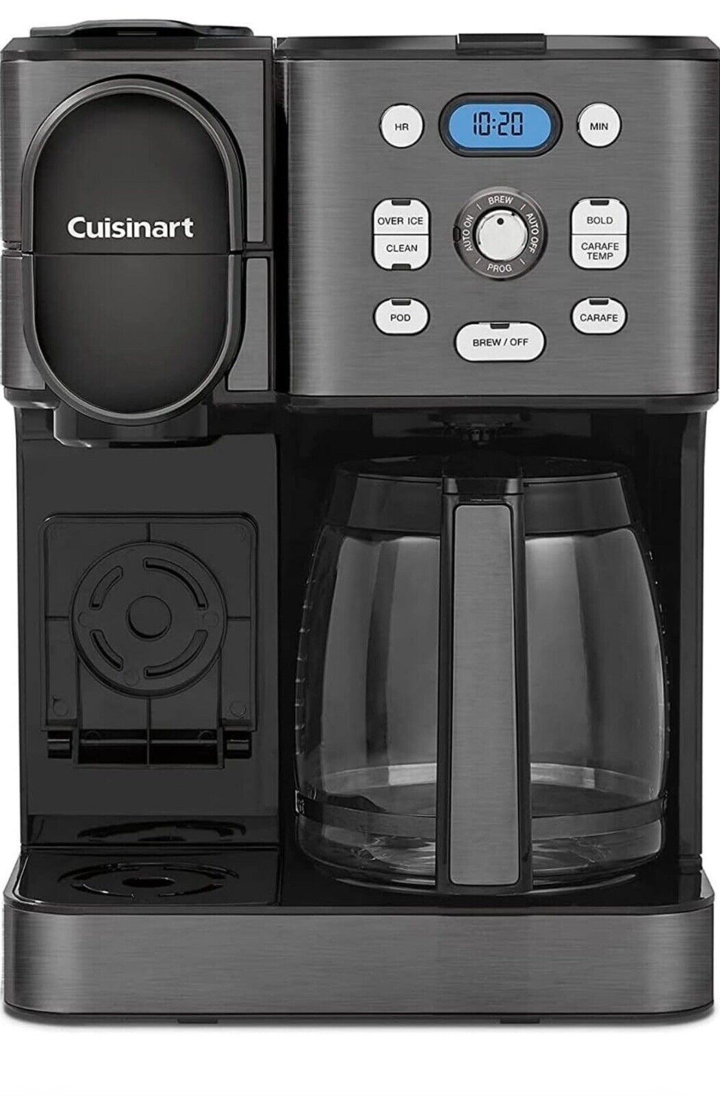 Cuisinart 12-Cup Glass Carafe Automatic Hot & Iced Coffee Maker Stainless Steel