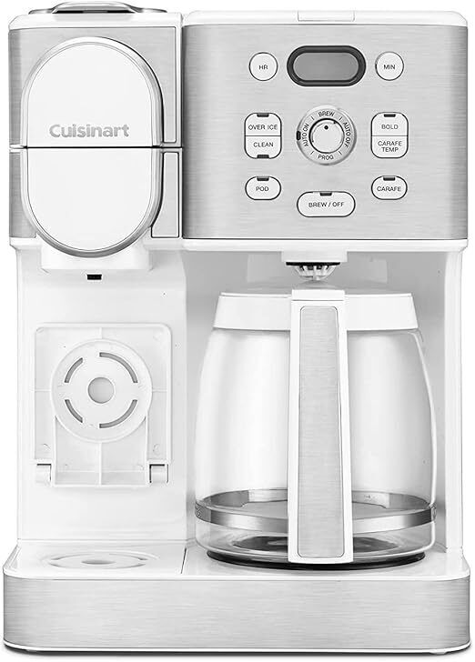 Cuisinart SS-16W 12-Cup Coffee Maker Hot/Iced Brewer - White - Used