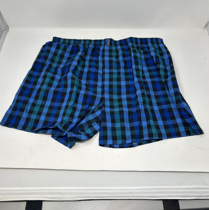 Jockey Boxer Brief Classic Cotton Blend Full Cut Woven Plaids Men's 3pk - Large