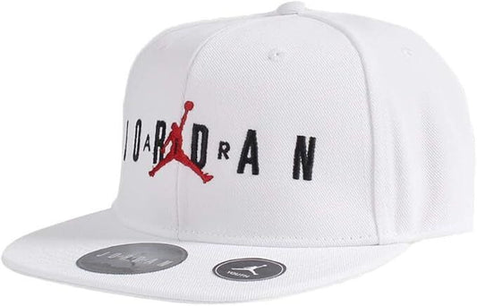 Jordan Jumpman Air Big Kids' Flat Brim Cap, White, Size (8-20)