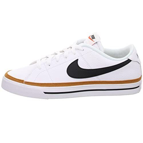 Nike Men's Court Legacy, White Black Desert Ochre Gum Light Brown Size 9