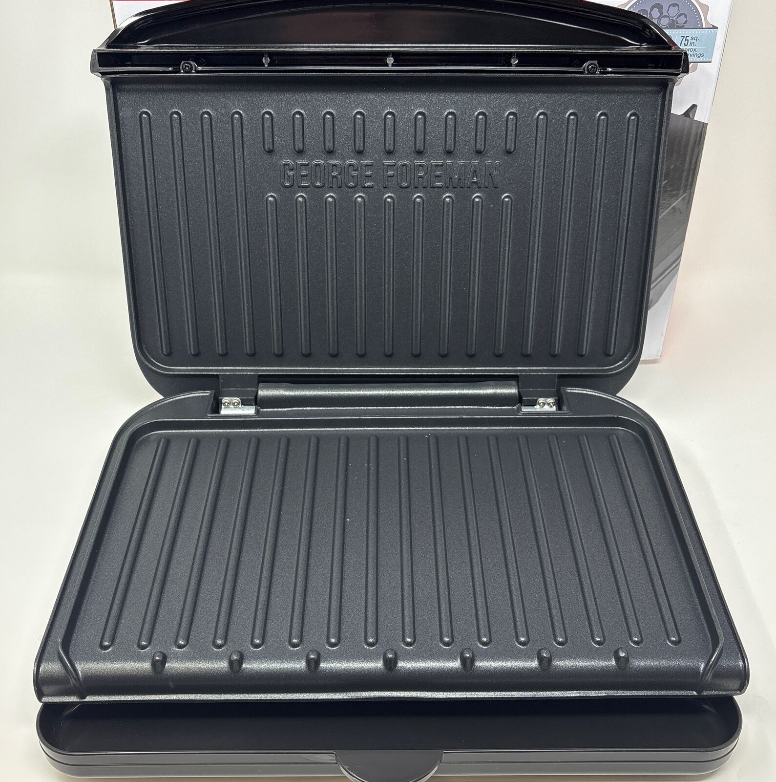 George Foreman 5-Serving Classic Plate Electric Indoor Grill and Panini Press