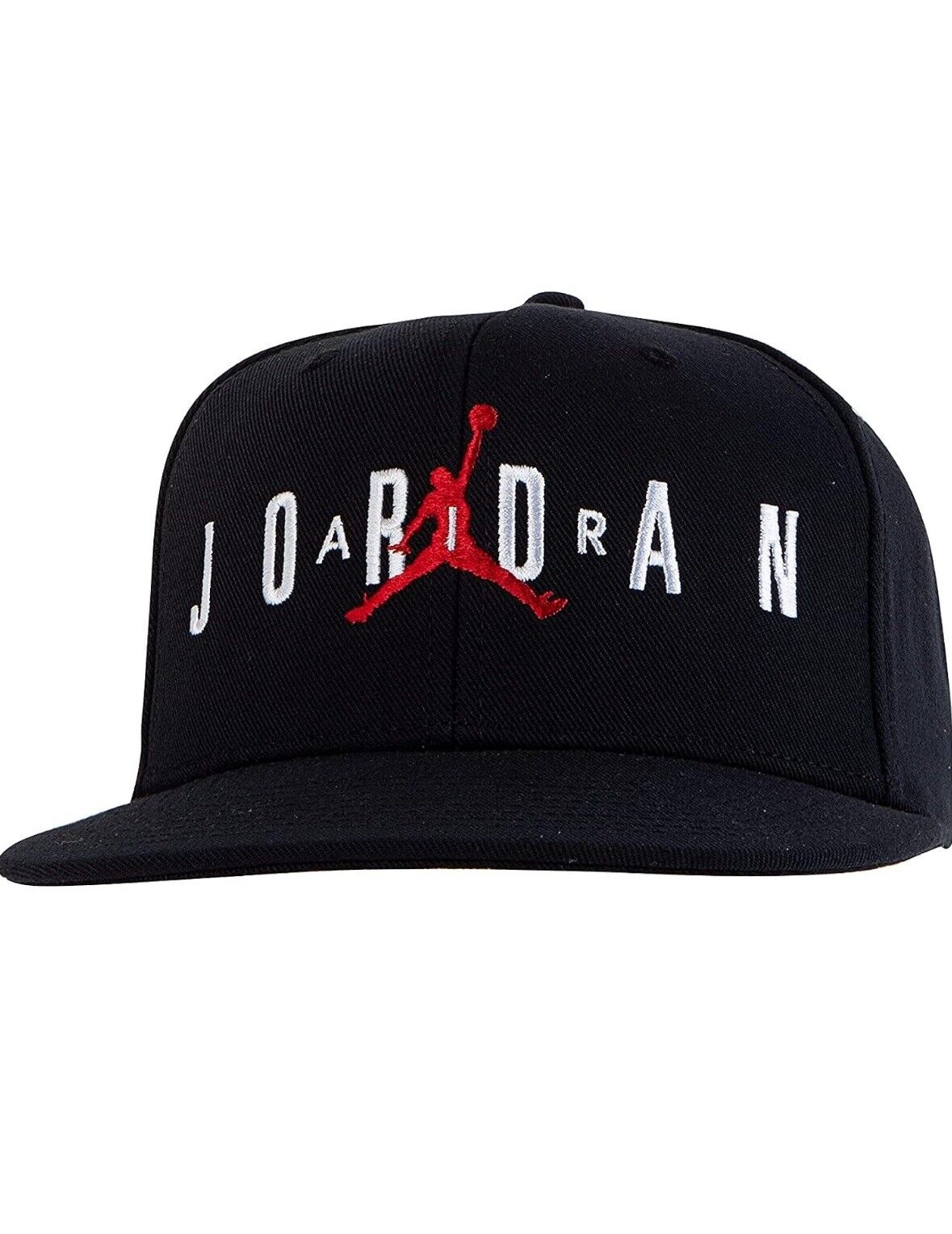 Air Jordan Youth Hat Cap Black Red Jumpman Logo Nike Oficial Gear Adjustable NEW