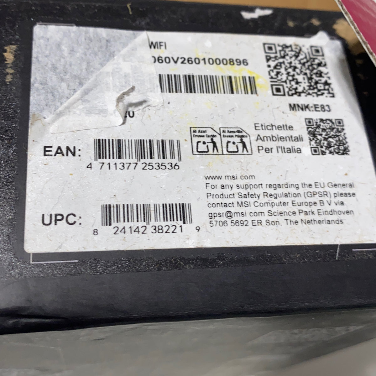 Serial #/Tag-UNT470779UFG