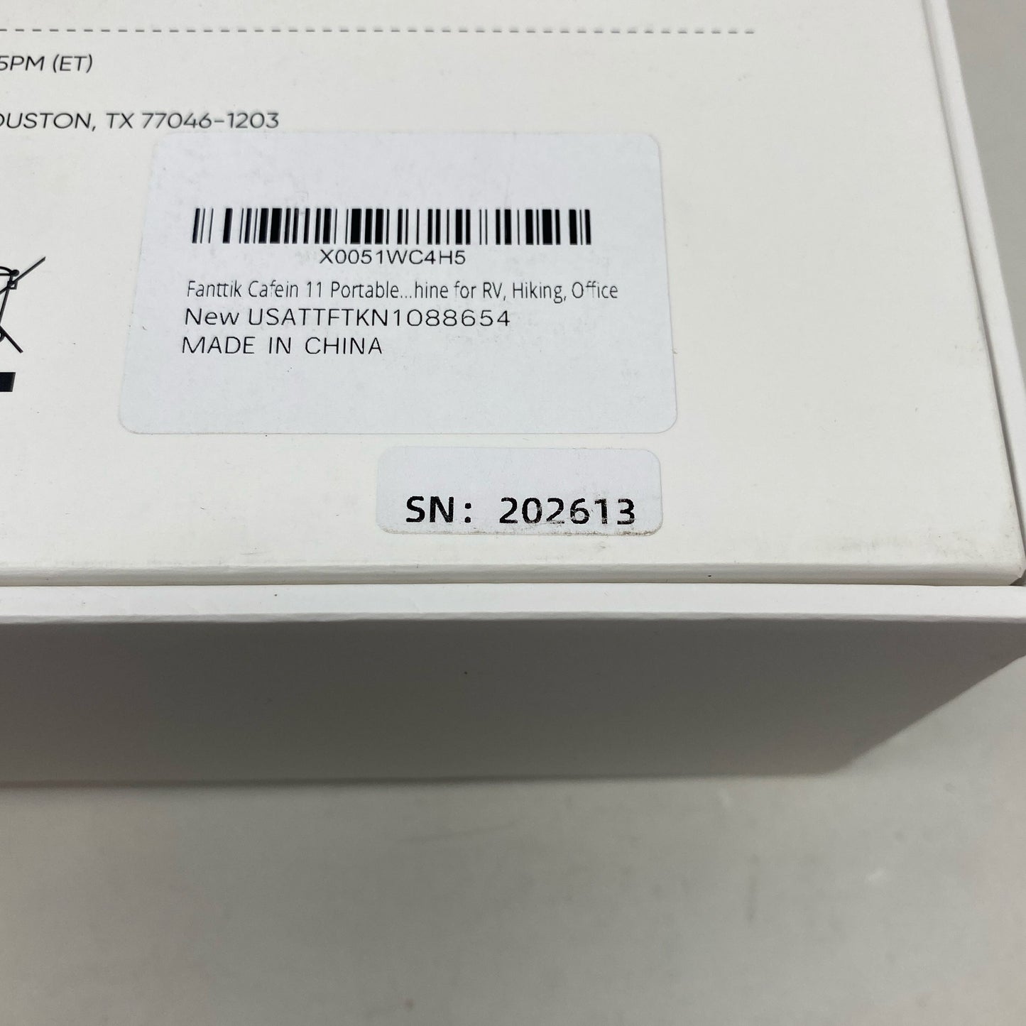 Serial #/Tag-UNT78364571M