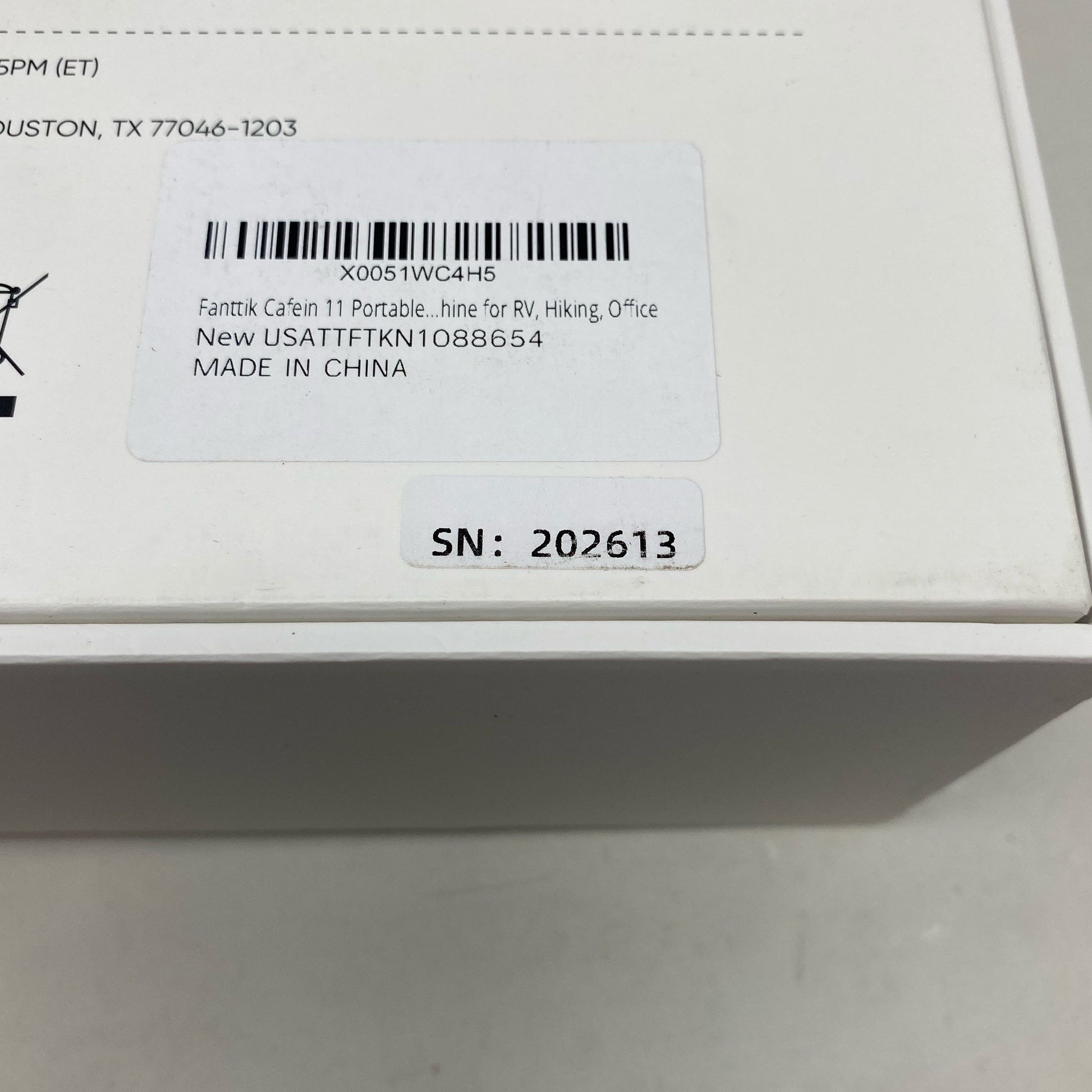 Serial #/Tag-UNT78364571M