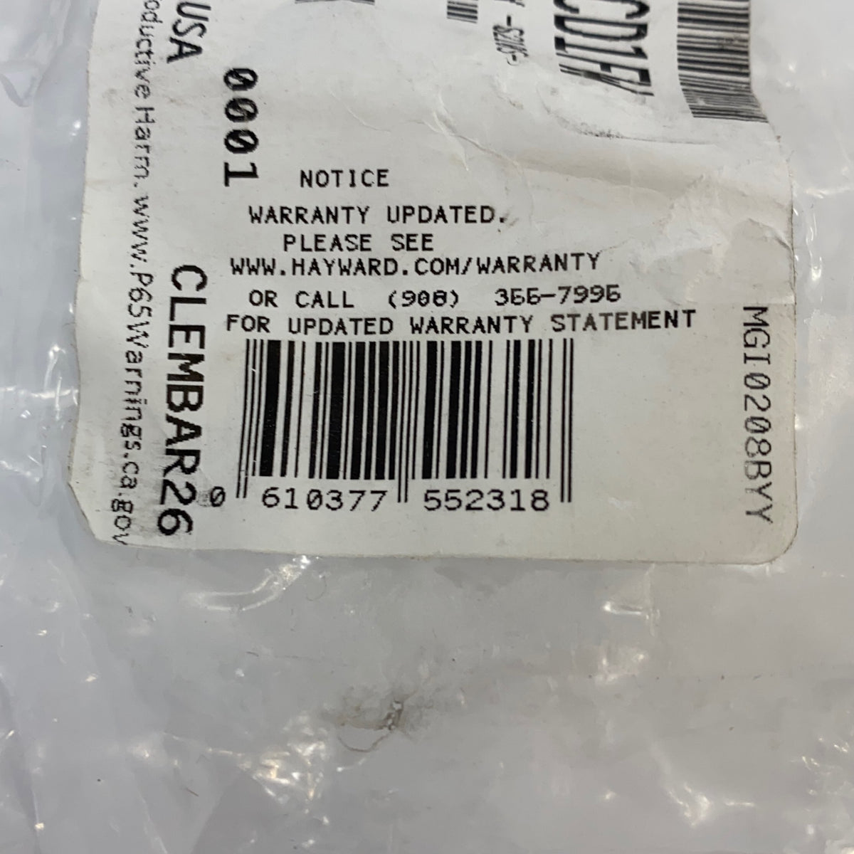Serial #/Tag-LPNO634846564