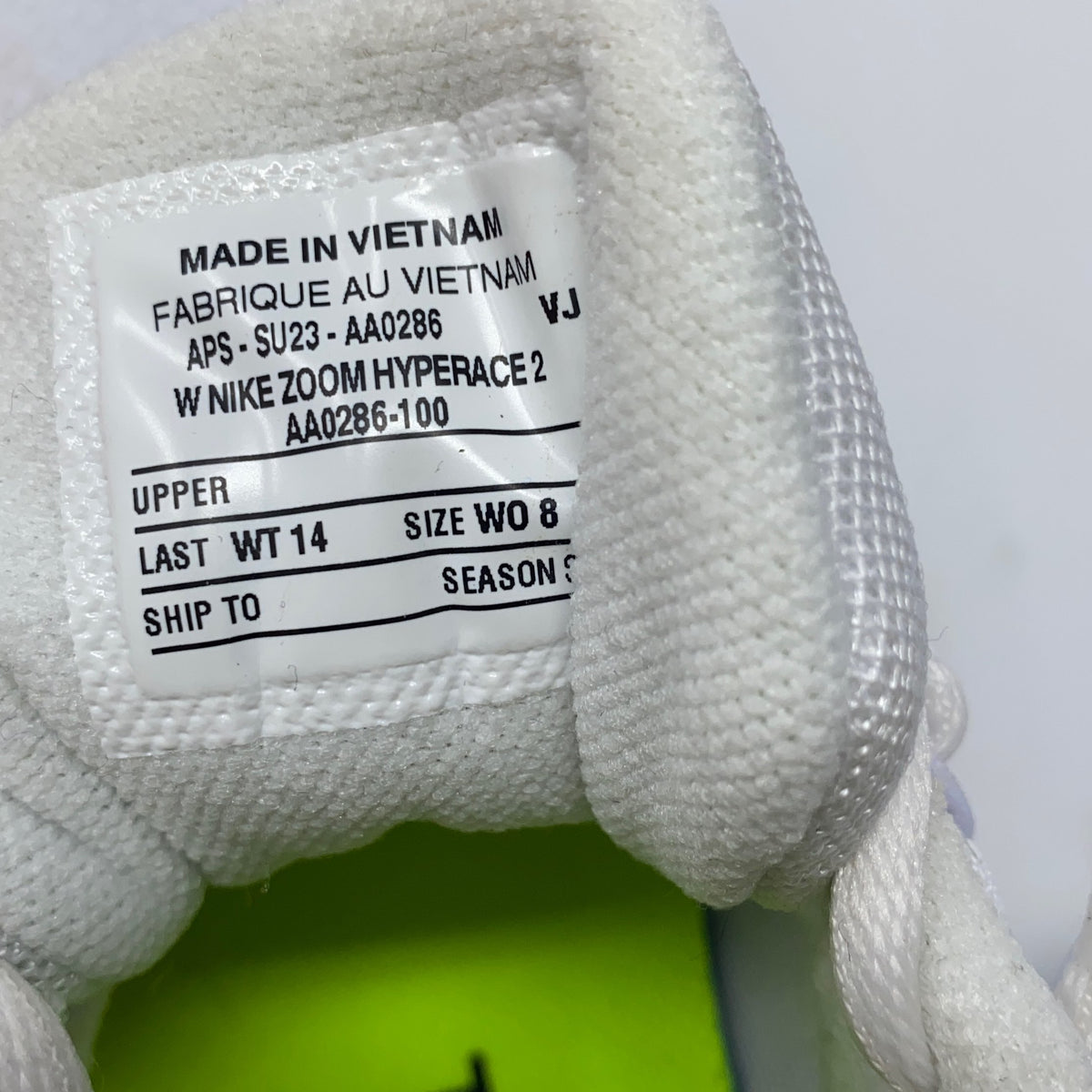 Serial #/Tag-UNT385187B9Q