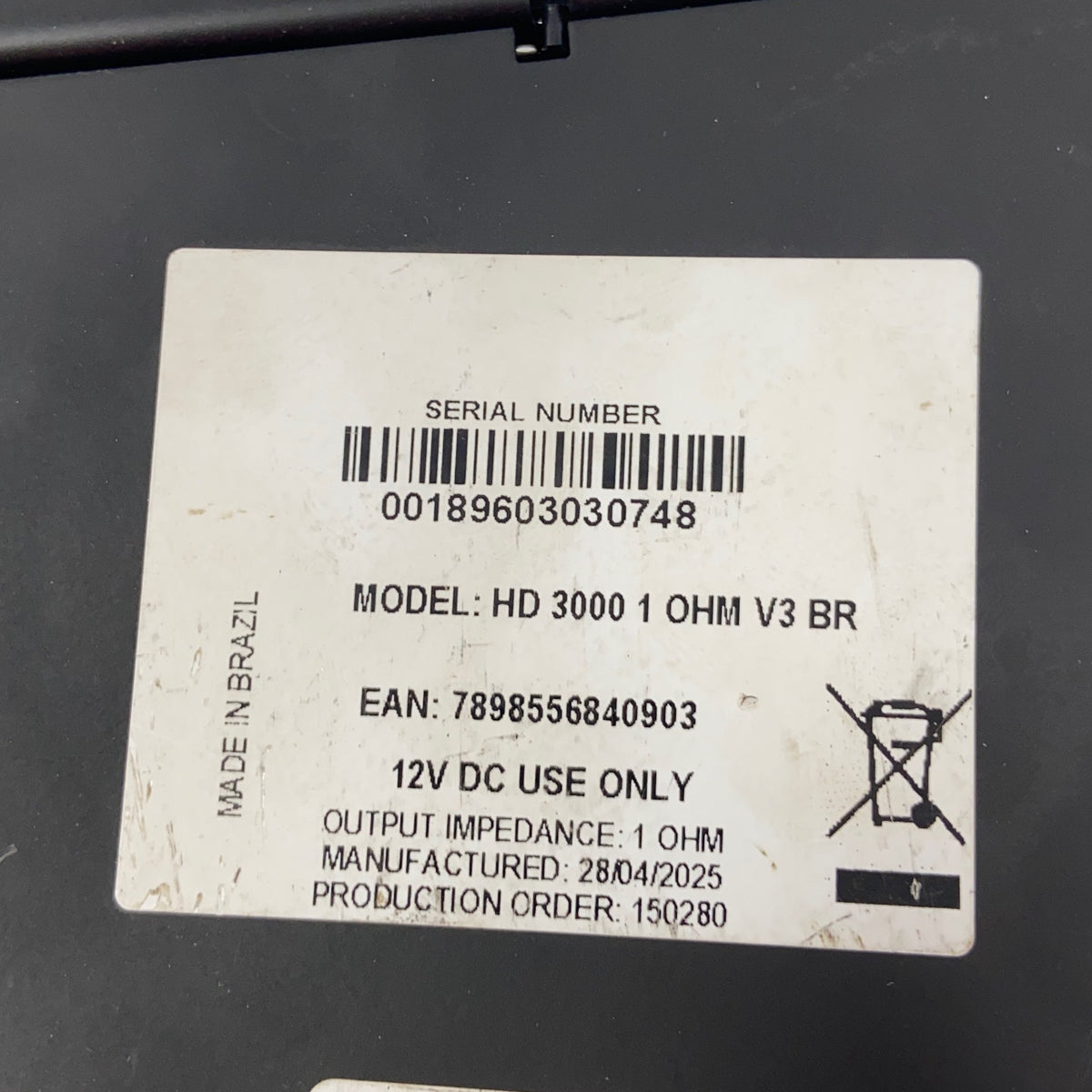 Serial #/Tag-UNT2828337U6