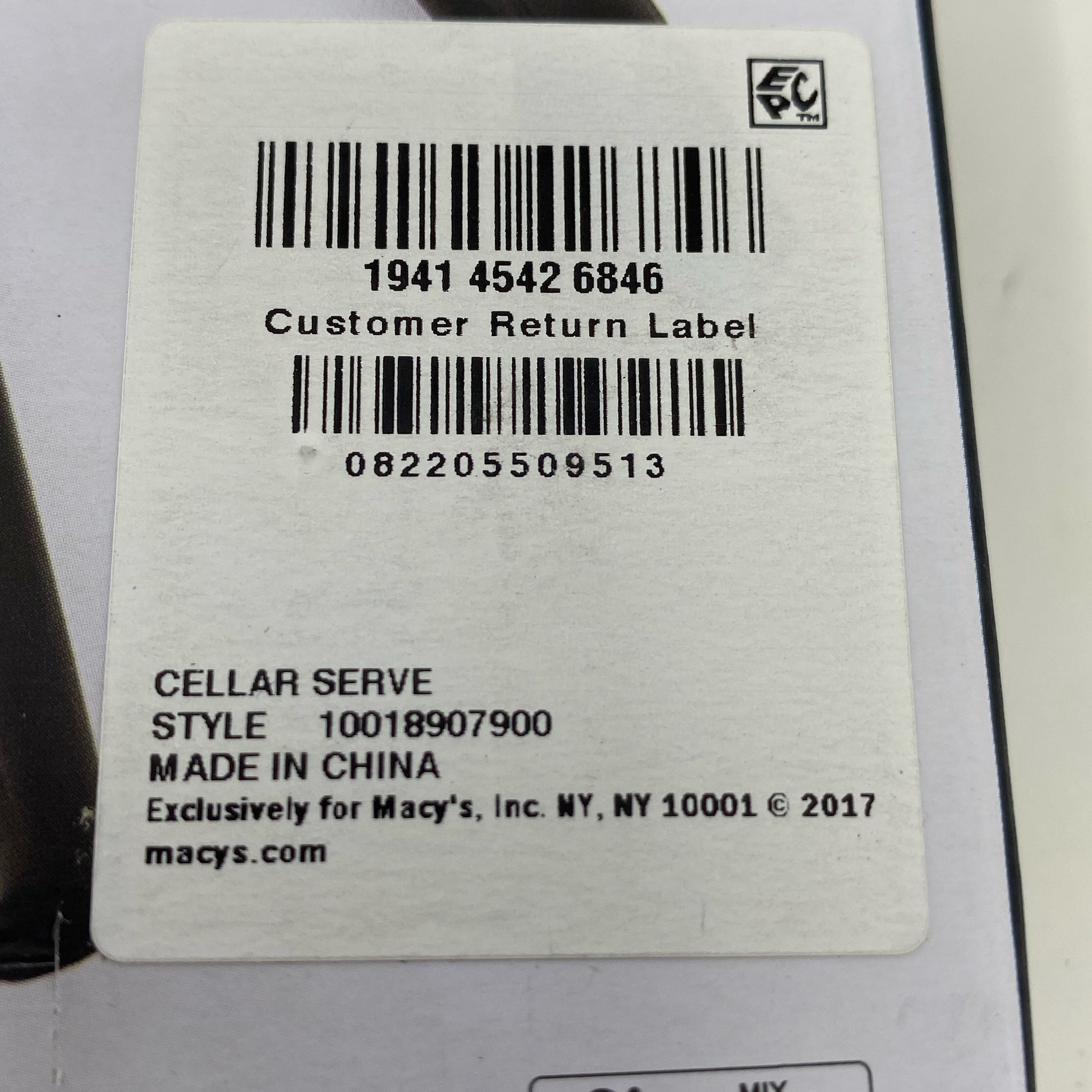 Serial #/Tag-UNT8497896XR