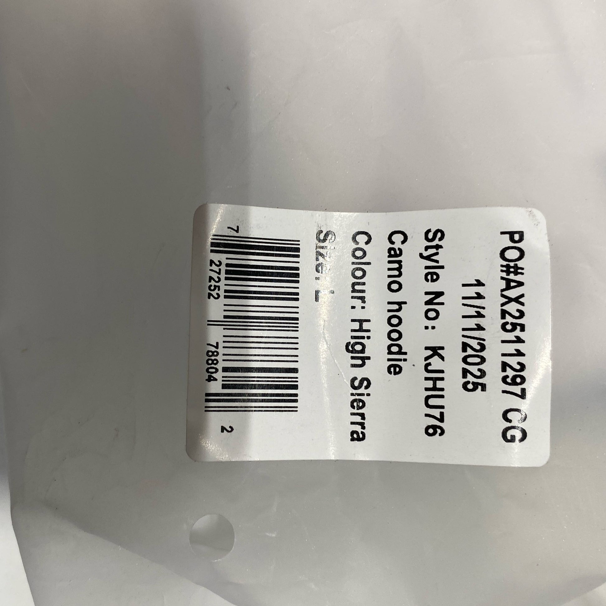Serial #/Tag-UNT585175CMG