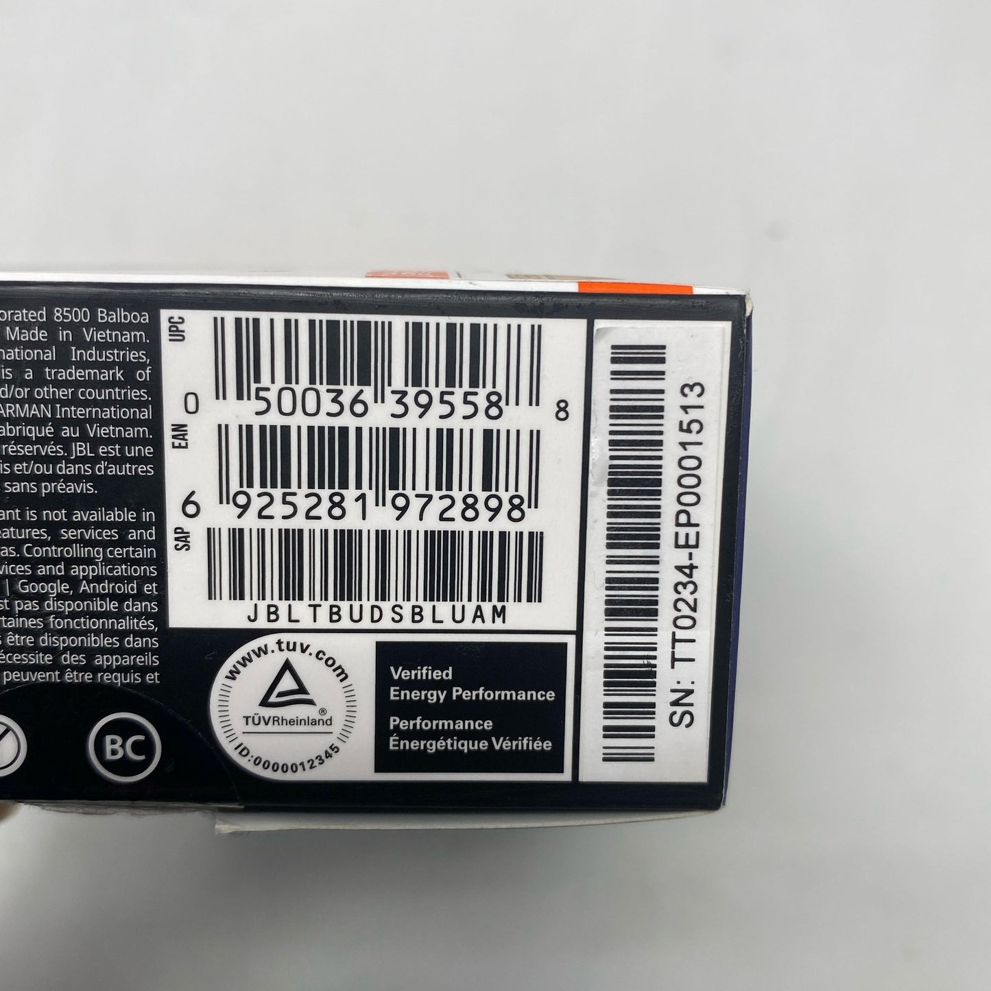 Serial #/Tag-UNT903873TUV