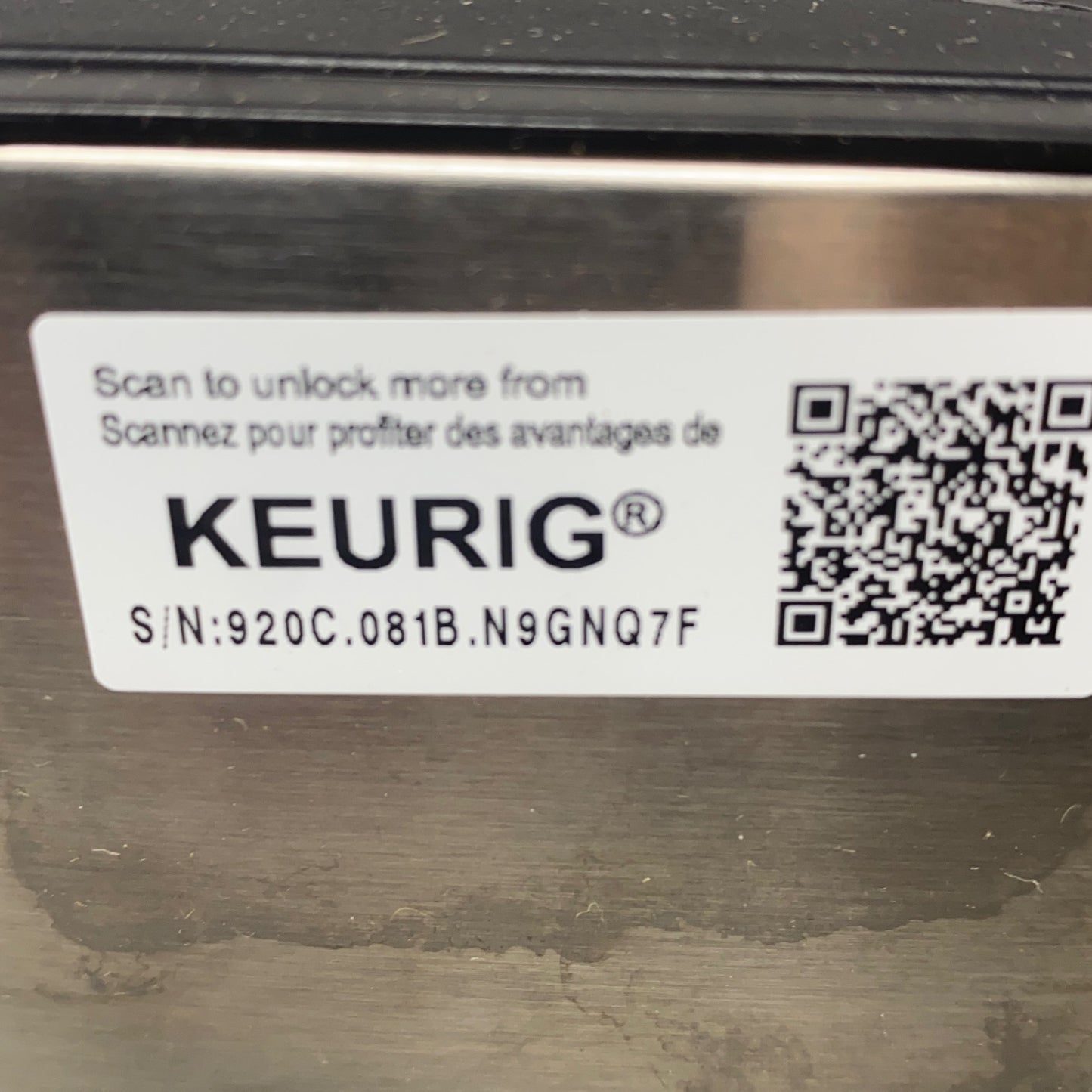 Serial #/Tag-UNT5219103QZ