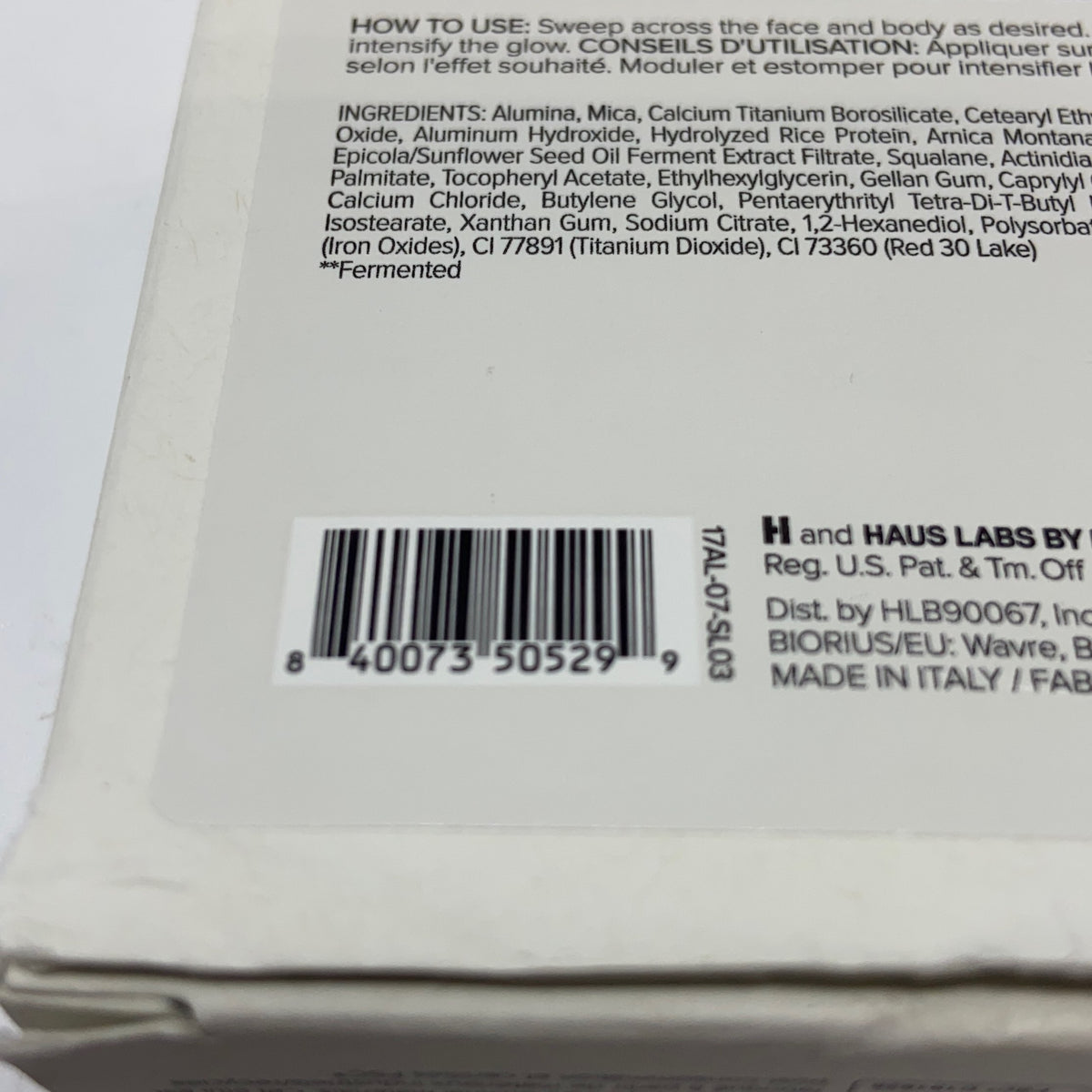 Serial #/Tag-UNT151089HOX