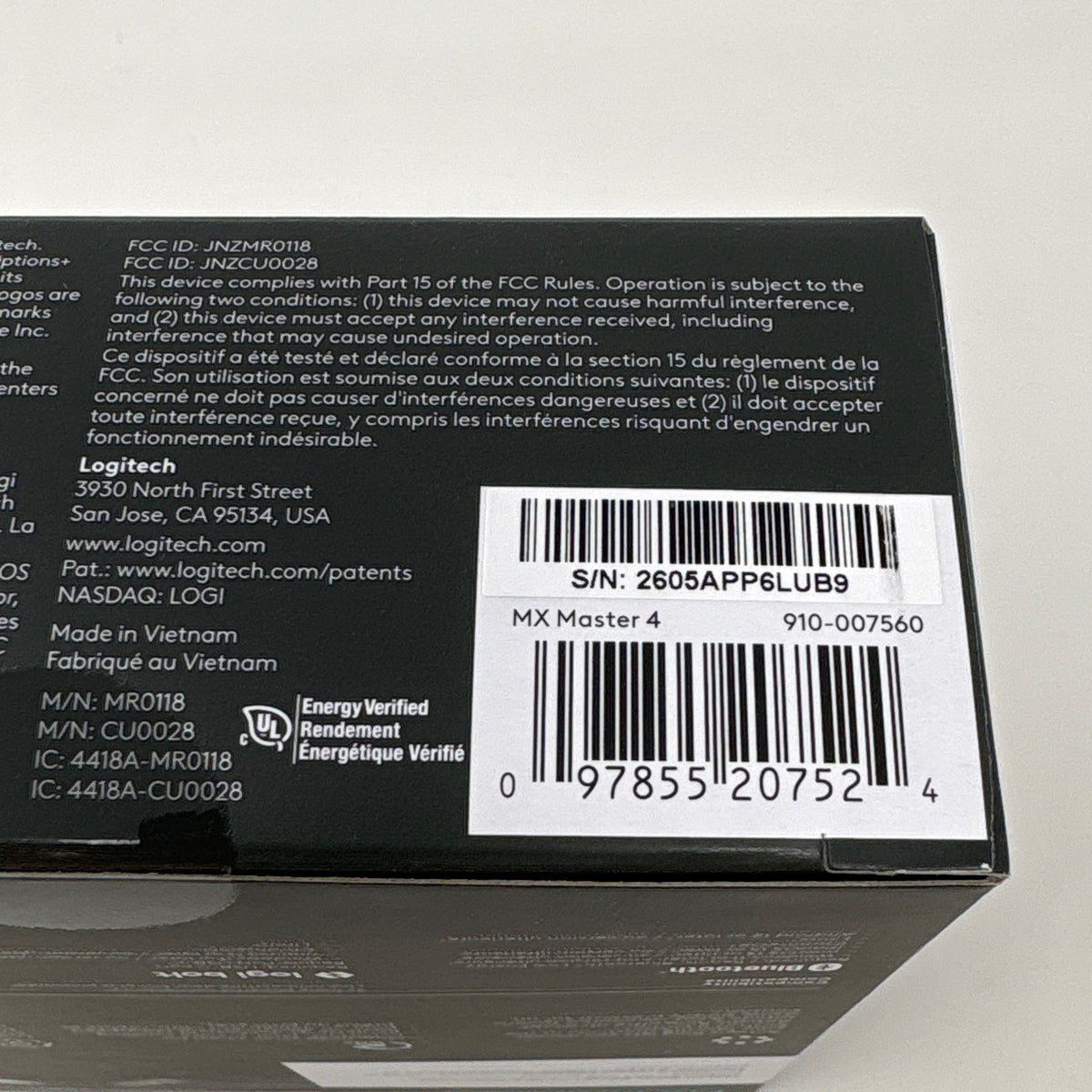 Serial #/Tag-UNT478154E57