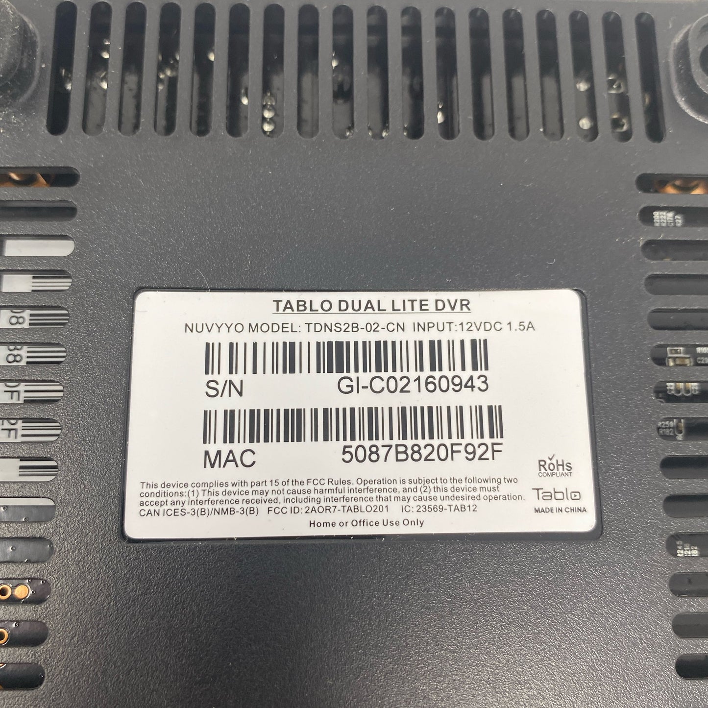 Serial #/Tag-UNT3959183OS