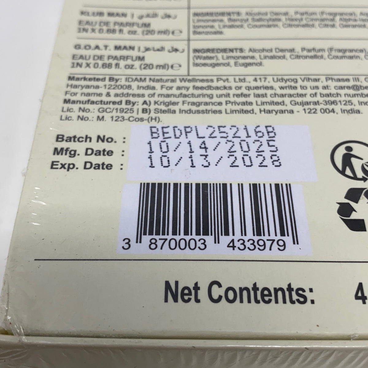 Serial #/Tag-UNT481826BYD