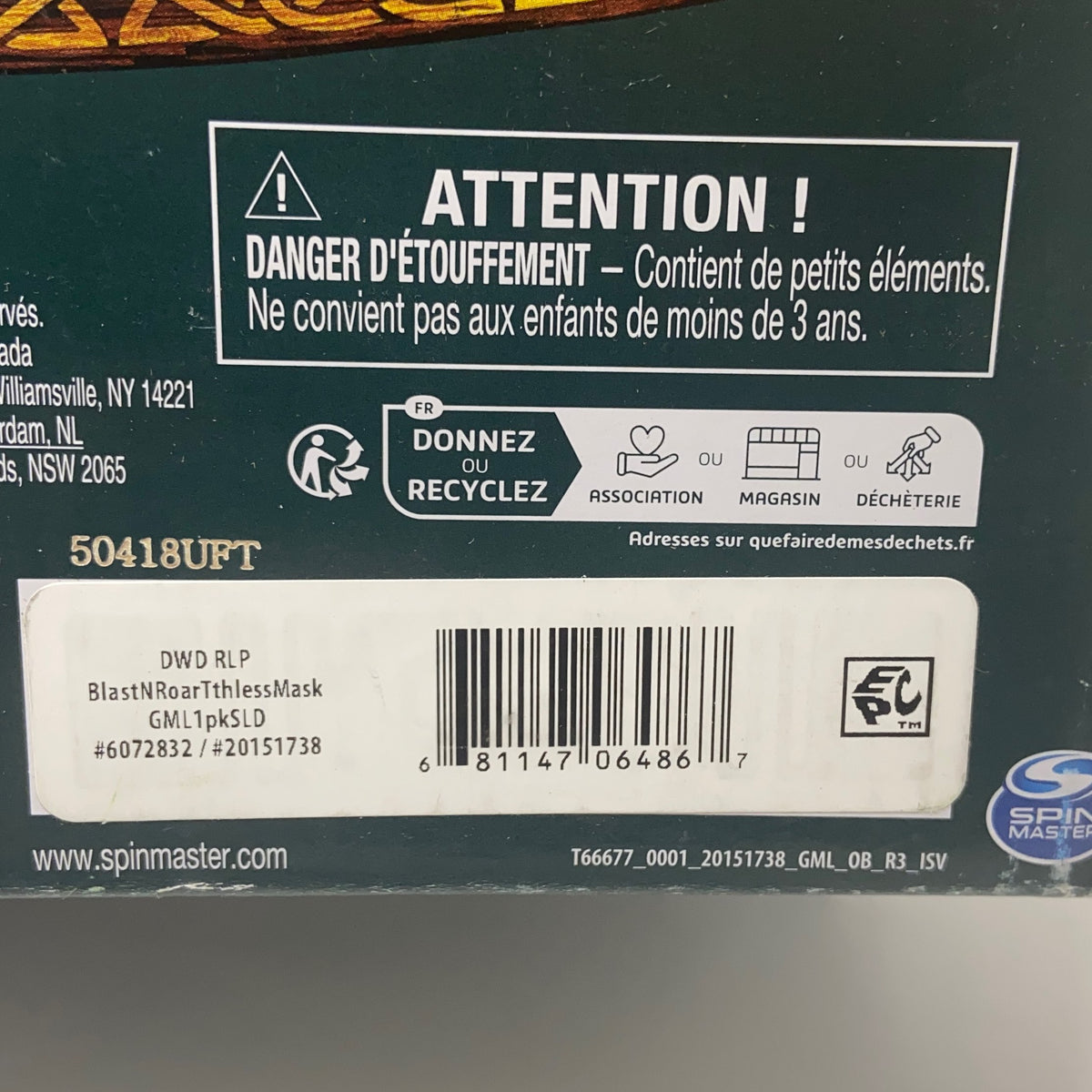 Serial #/Tag-UNT5543788I3