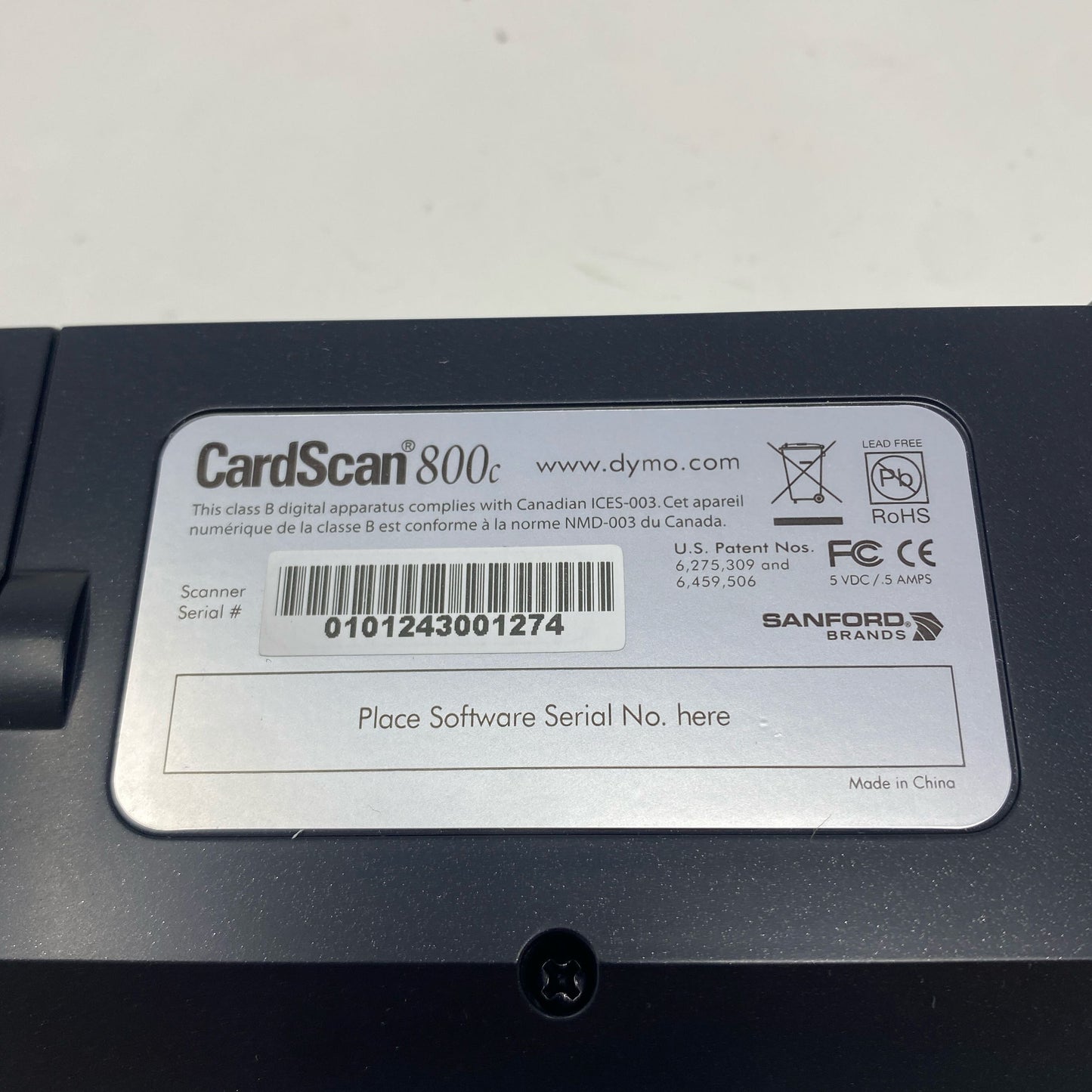 Serial #/Tag-UNT841260CJB