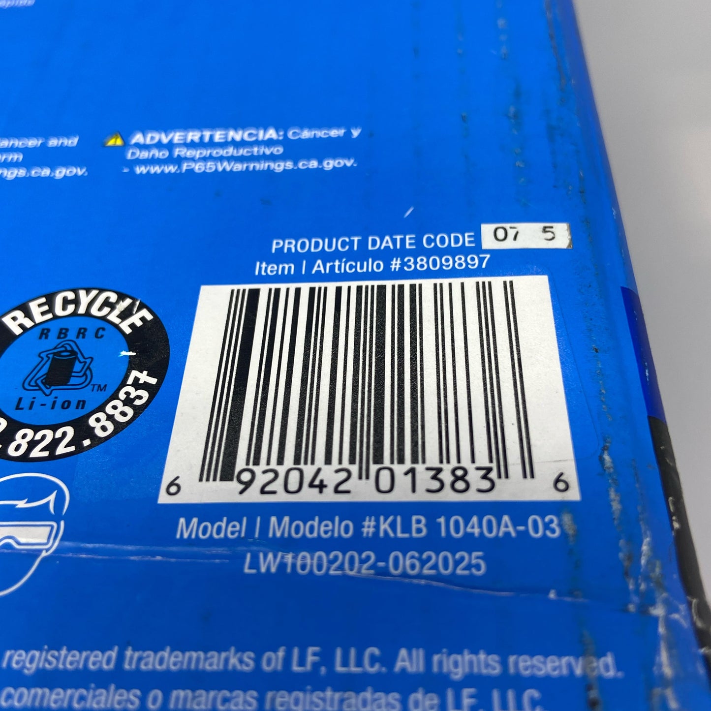 Serial #/Tag-LPNPMGT8185281