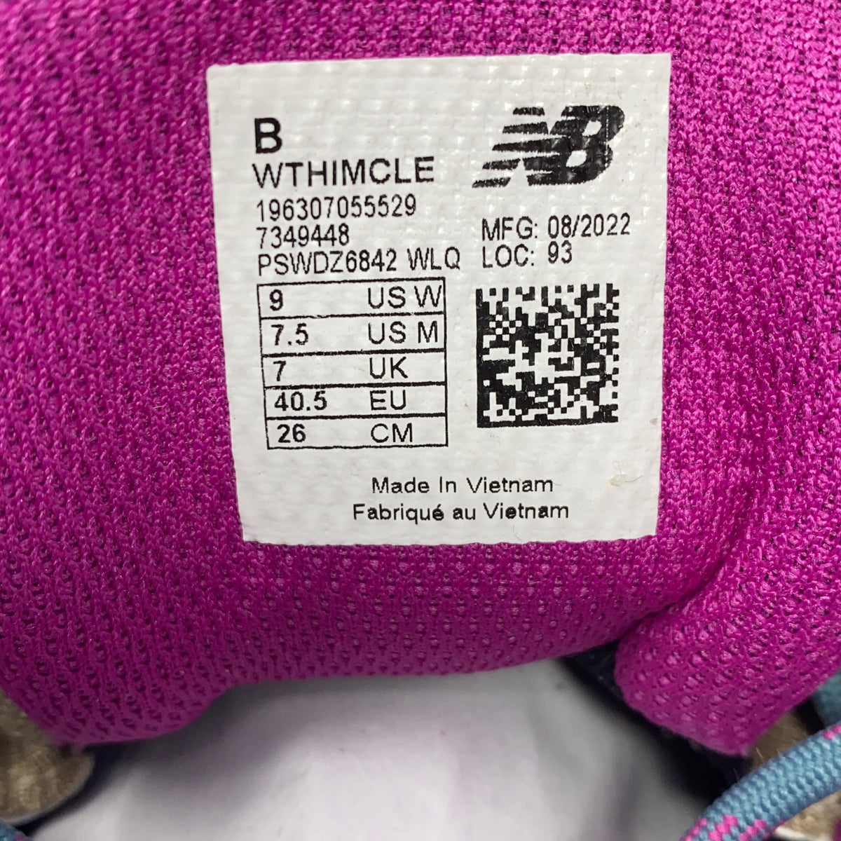 Serial #/Tag-LPNO609383999