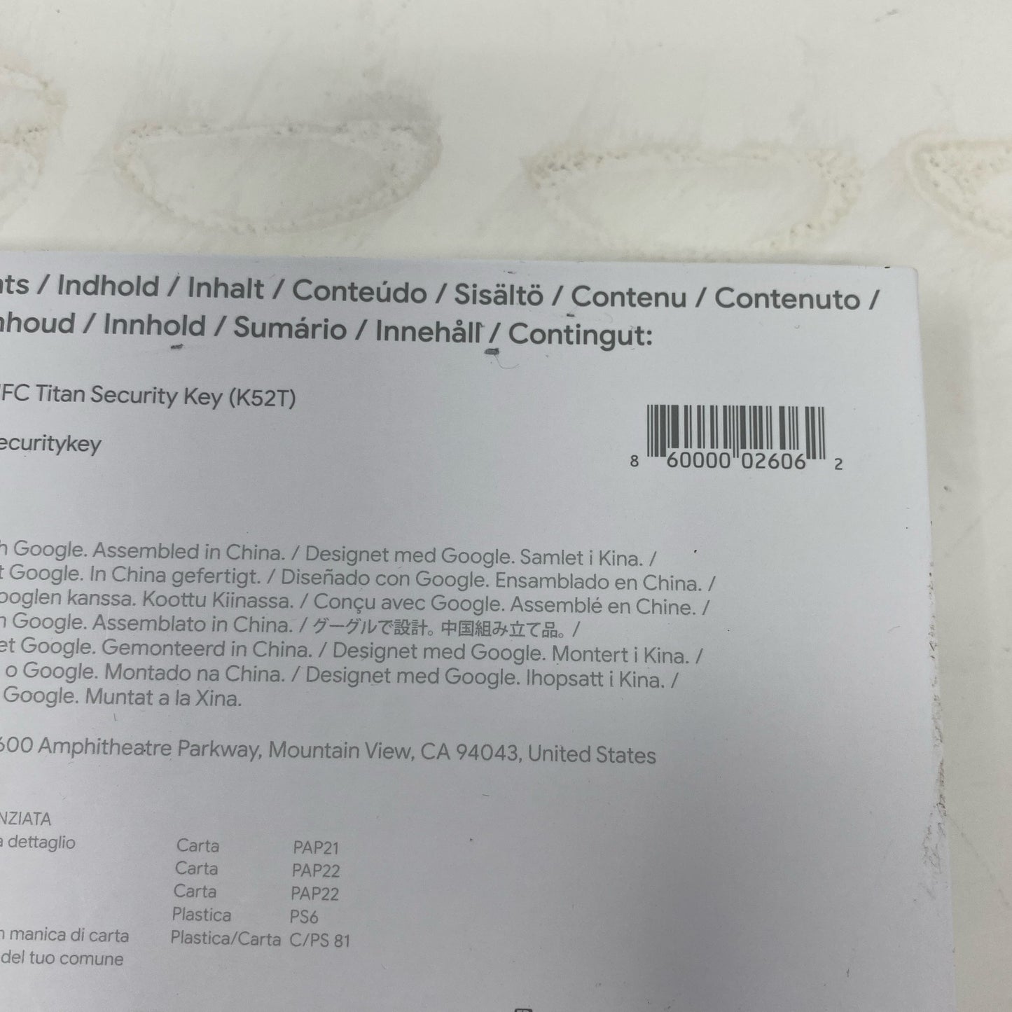 Serial #/Tag-UNT388993TLT