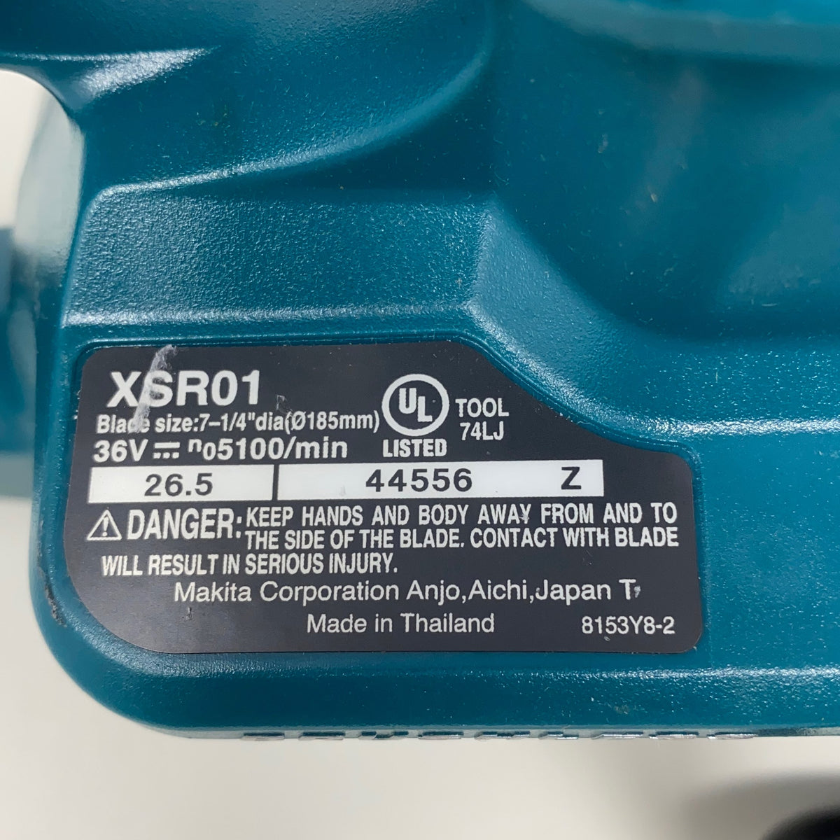 Serial #/Tag-UNT1112915R2