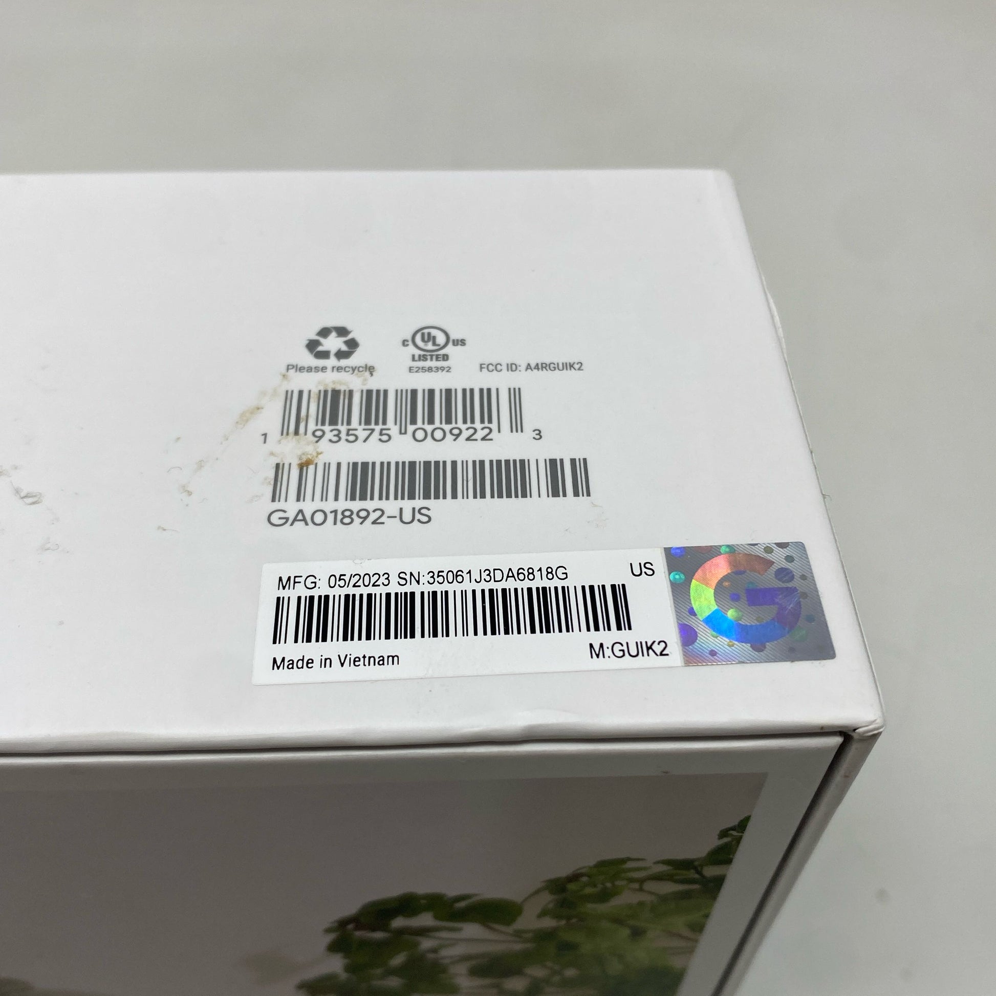 Serial #/Tag-UNT578661PTH