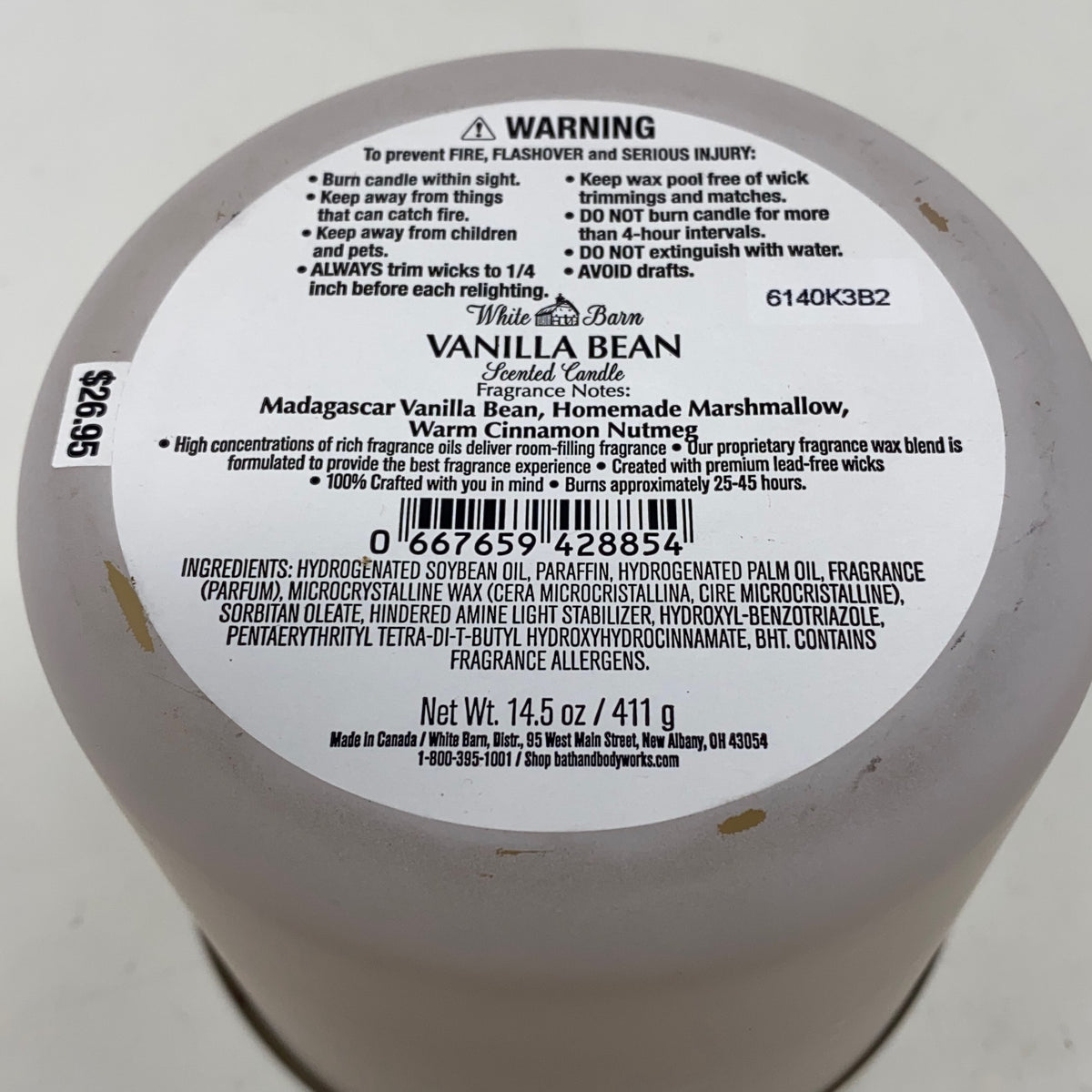 Serial #/Tag-UNT081593VB3X