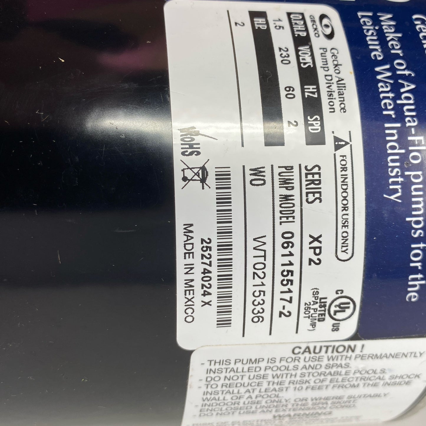 Serial #/Tag-UNT522150F5M