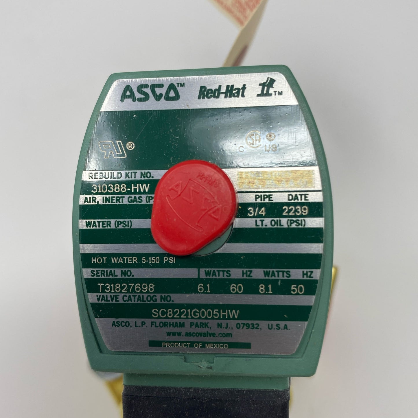 Serial #/Tag-UNT971262A7U