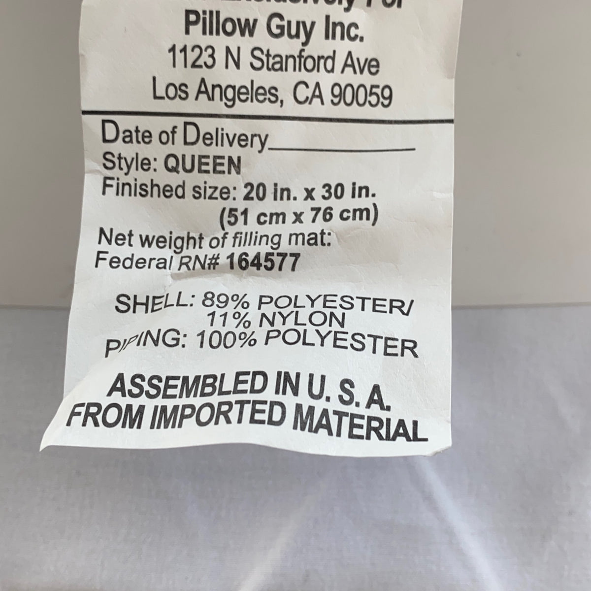 Serial #/Tag-UNT367857CQM