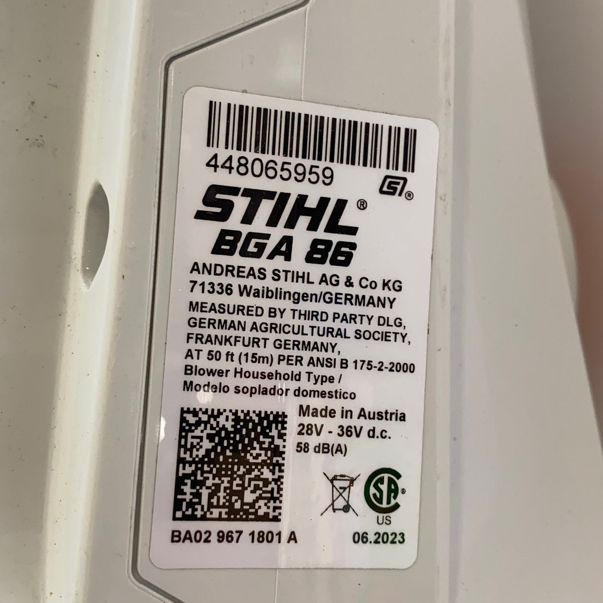 Serial #/Tag-LPNPMHR0707563