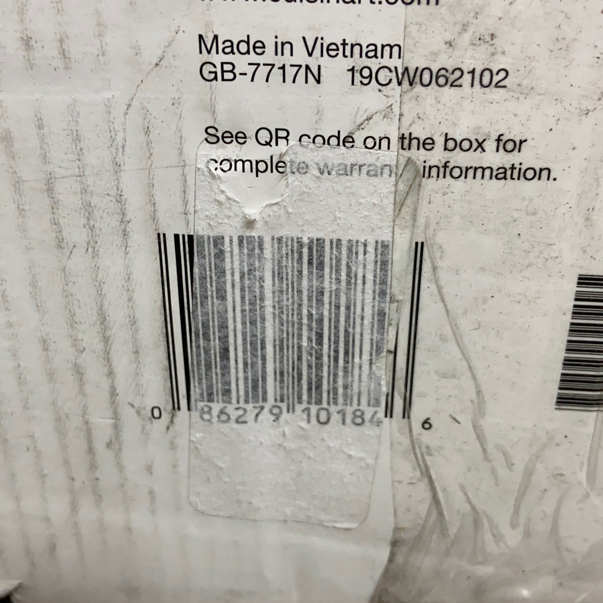 Serial #/Tag-UNT773336AOZ