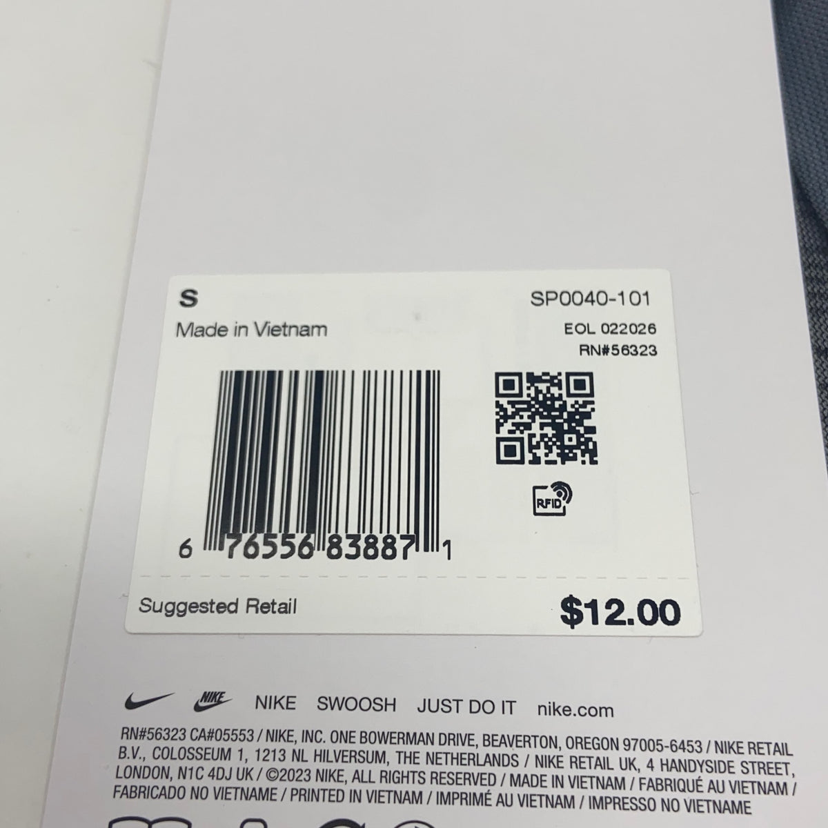 Serial #/Tag-LPNNG6X29FTHT
