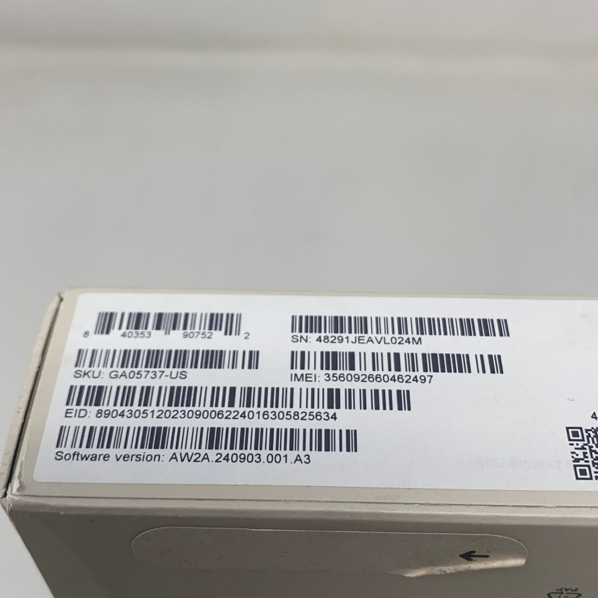 Serial #/Tag-UNT425526DXP