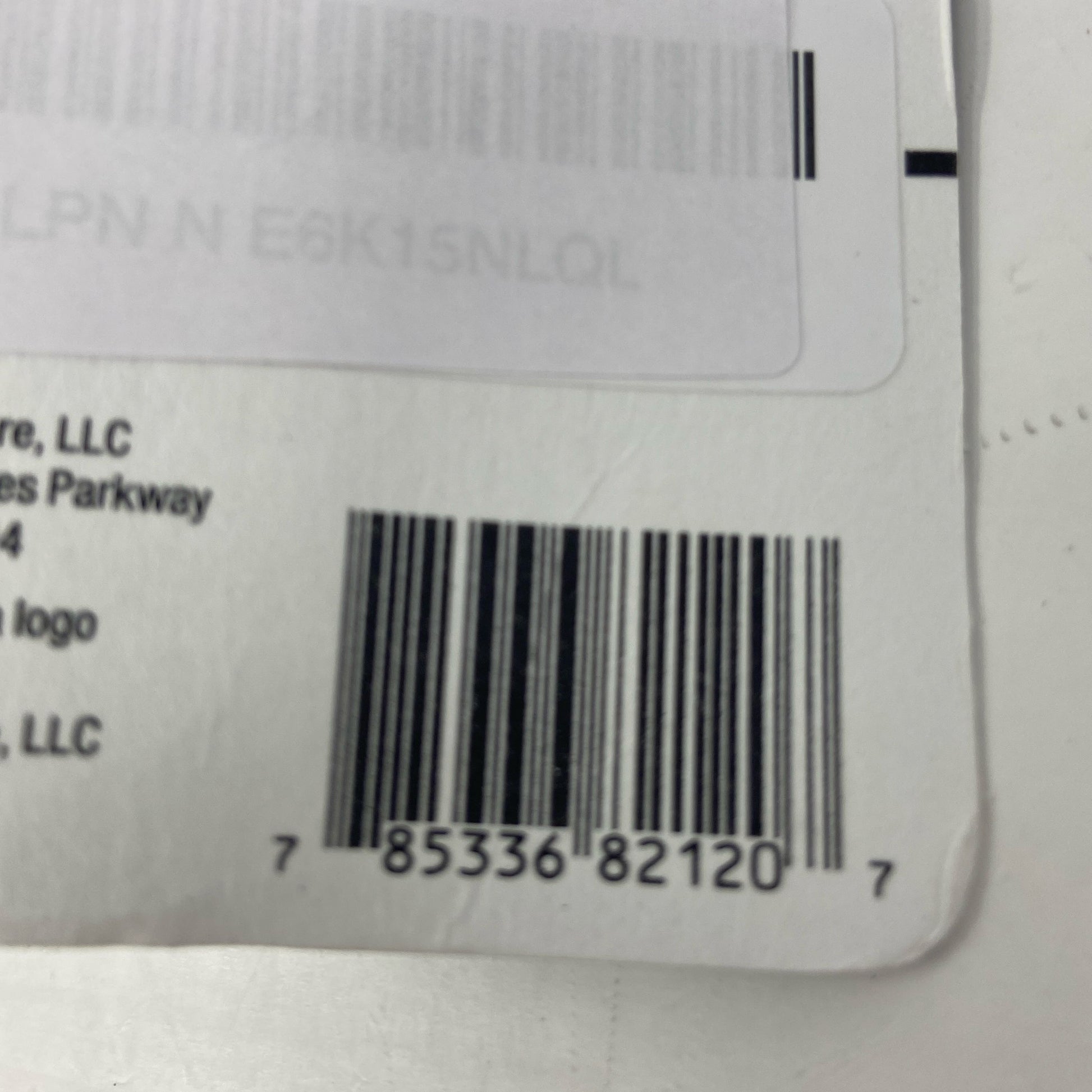 Serial #/Tag-LPNNE6K15NLQL