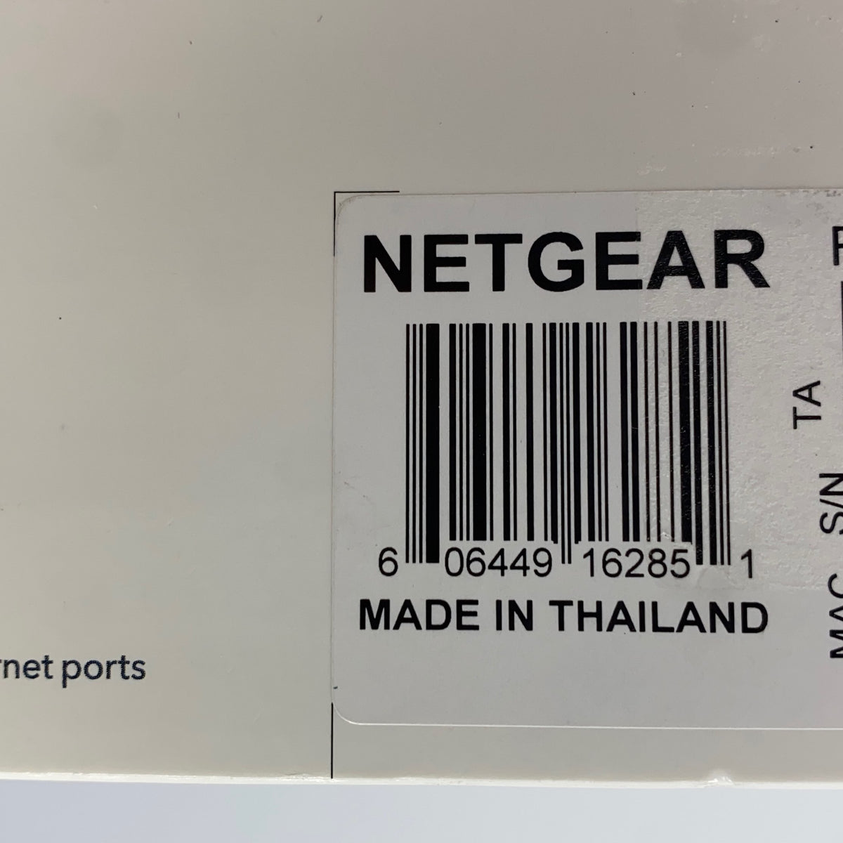 Serial #/Tag-LPNAC887693593