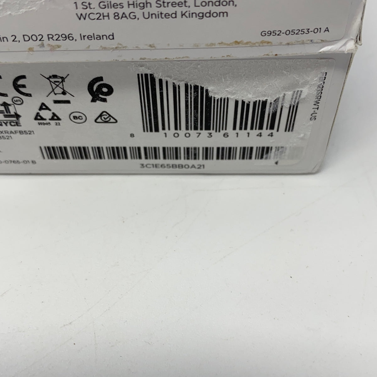 Serial #/Tag-LPNO599298078