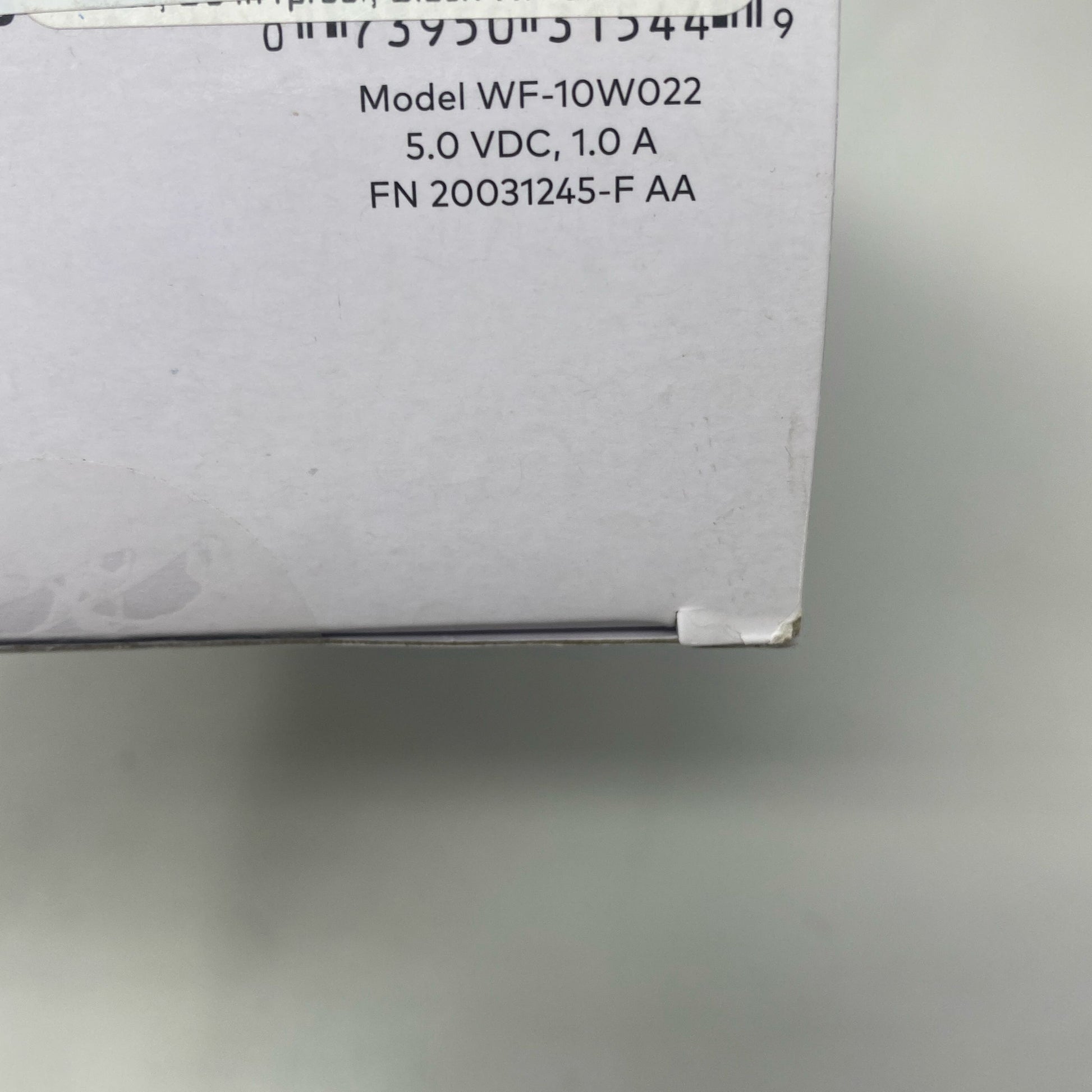Serial #/Tag-LPNRRHQ1161382