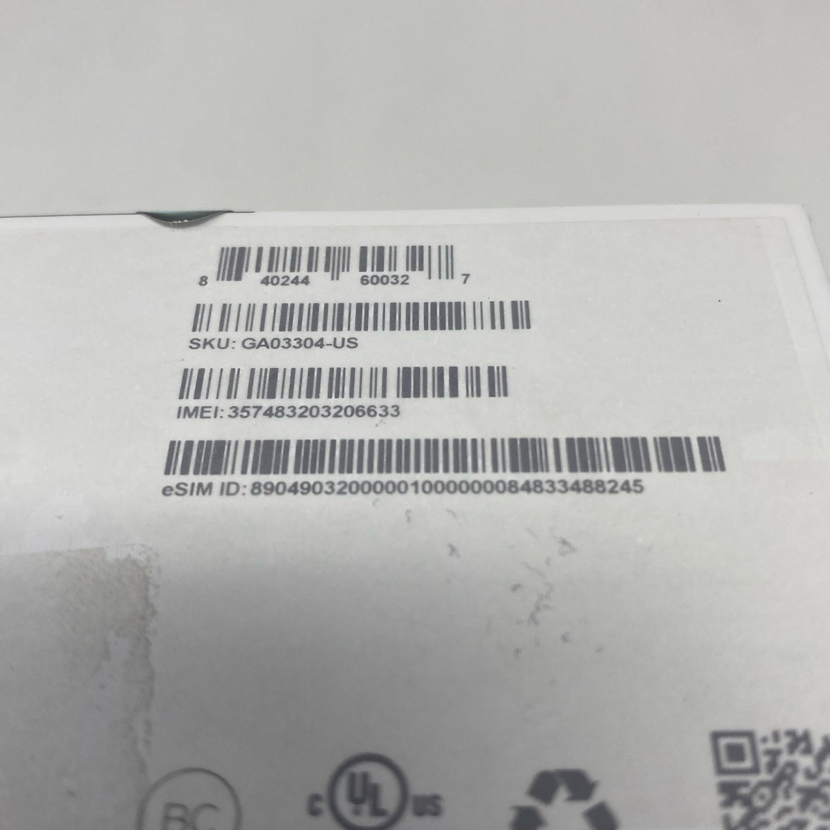 Serial #/Tag-UNT208469HLH